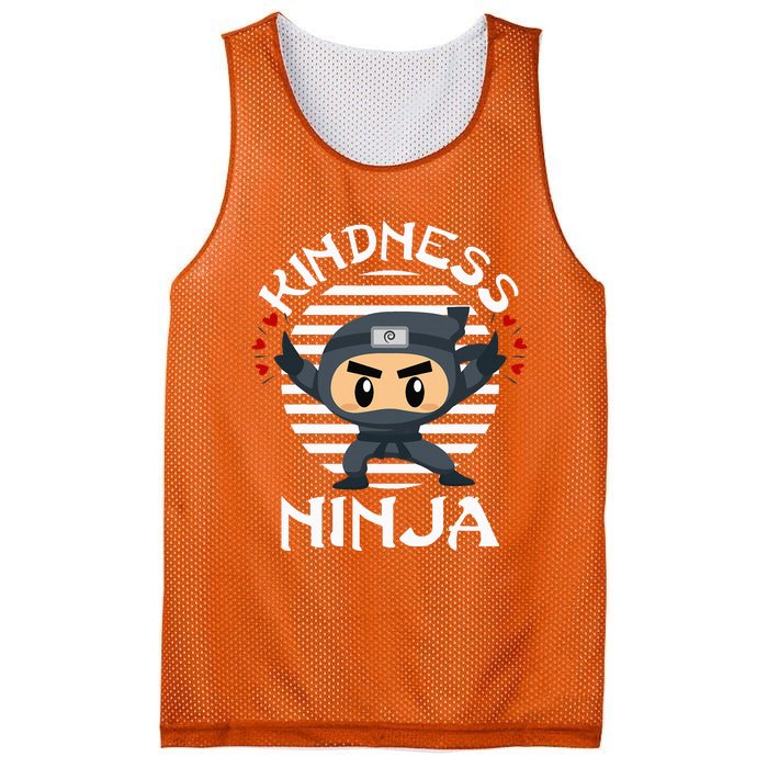 Kindness Ninja Orange Unity Day Anti Bullying Mesh Reversible Basketball Jersey Tank