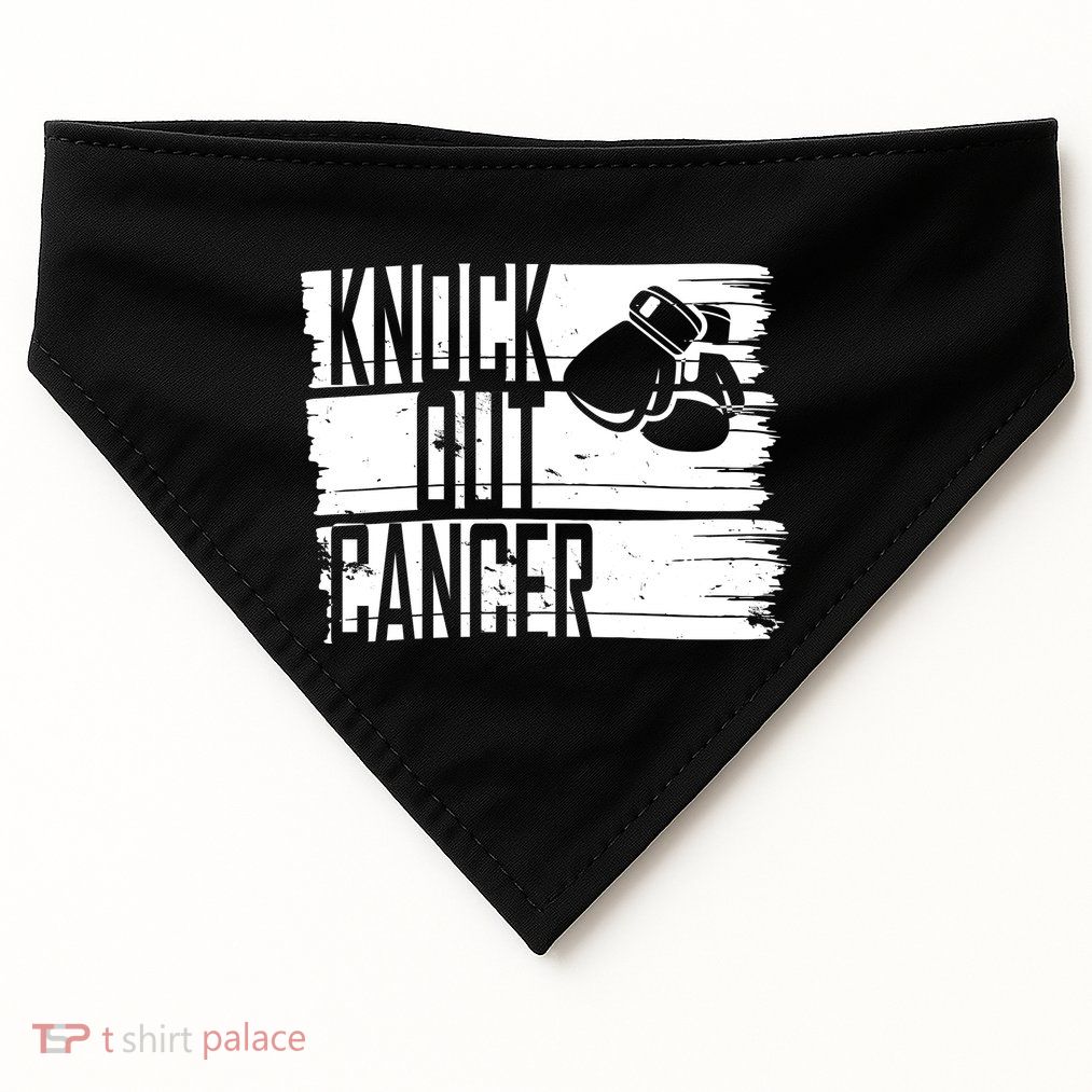 Knock Out Cancer USA-Made Doggie Bandana
