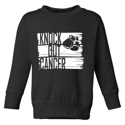 Knock Out Cancer Toddler Sweatshirt