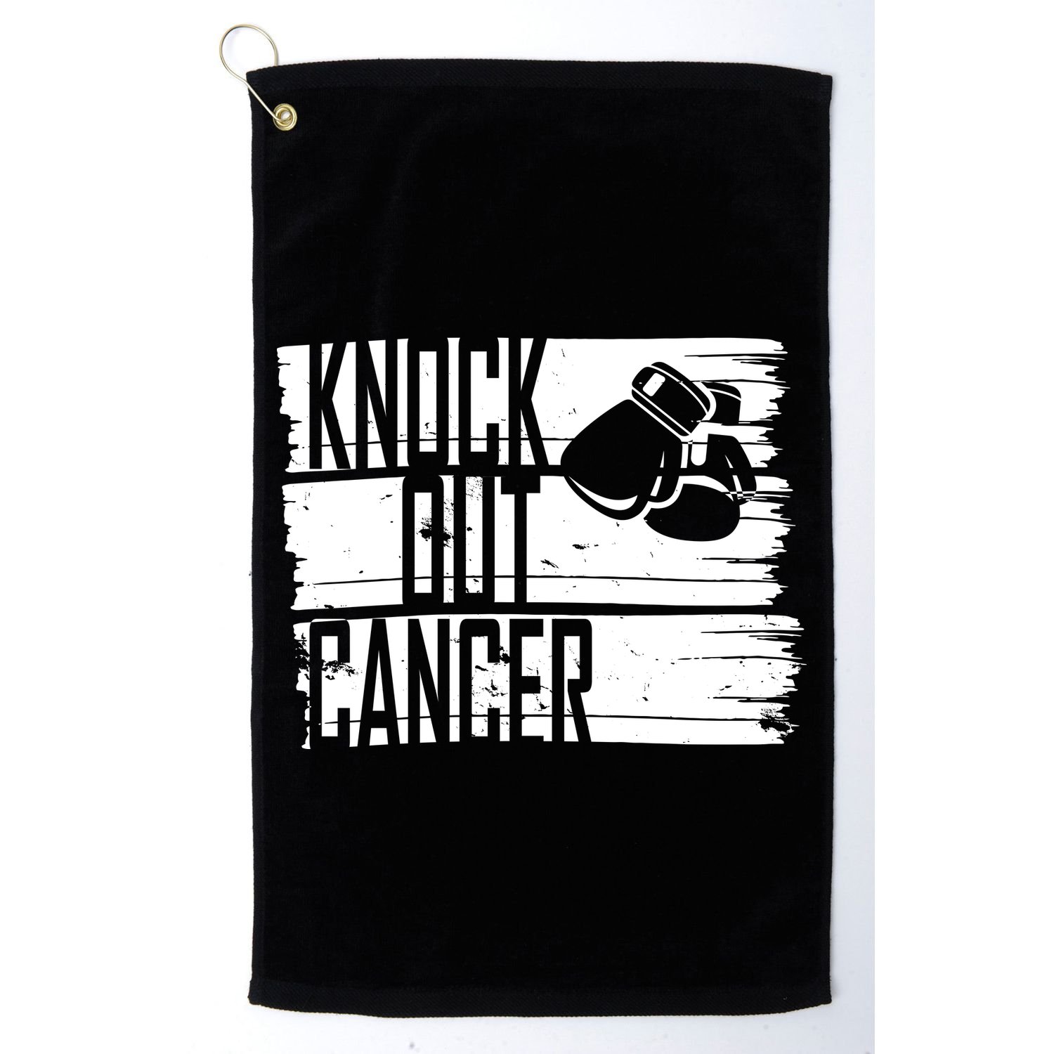 Knock Out Cancer Golf Towel
