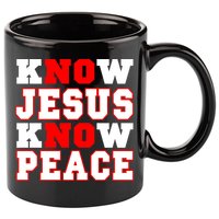 Know Jesus Know Peace 11oz C Handle Ceramic Mug