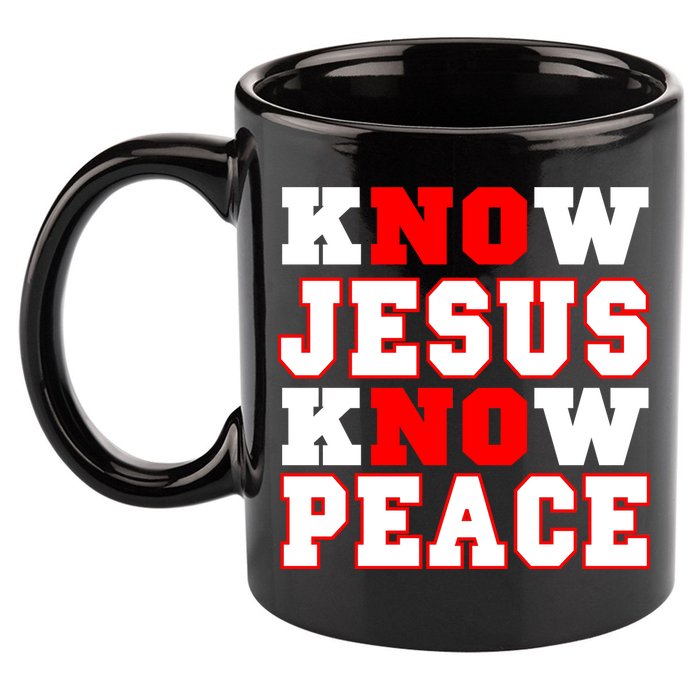 Know Jesus Know Peace 11oz C Handle Ceramic Mug