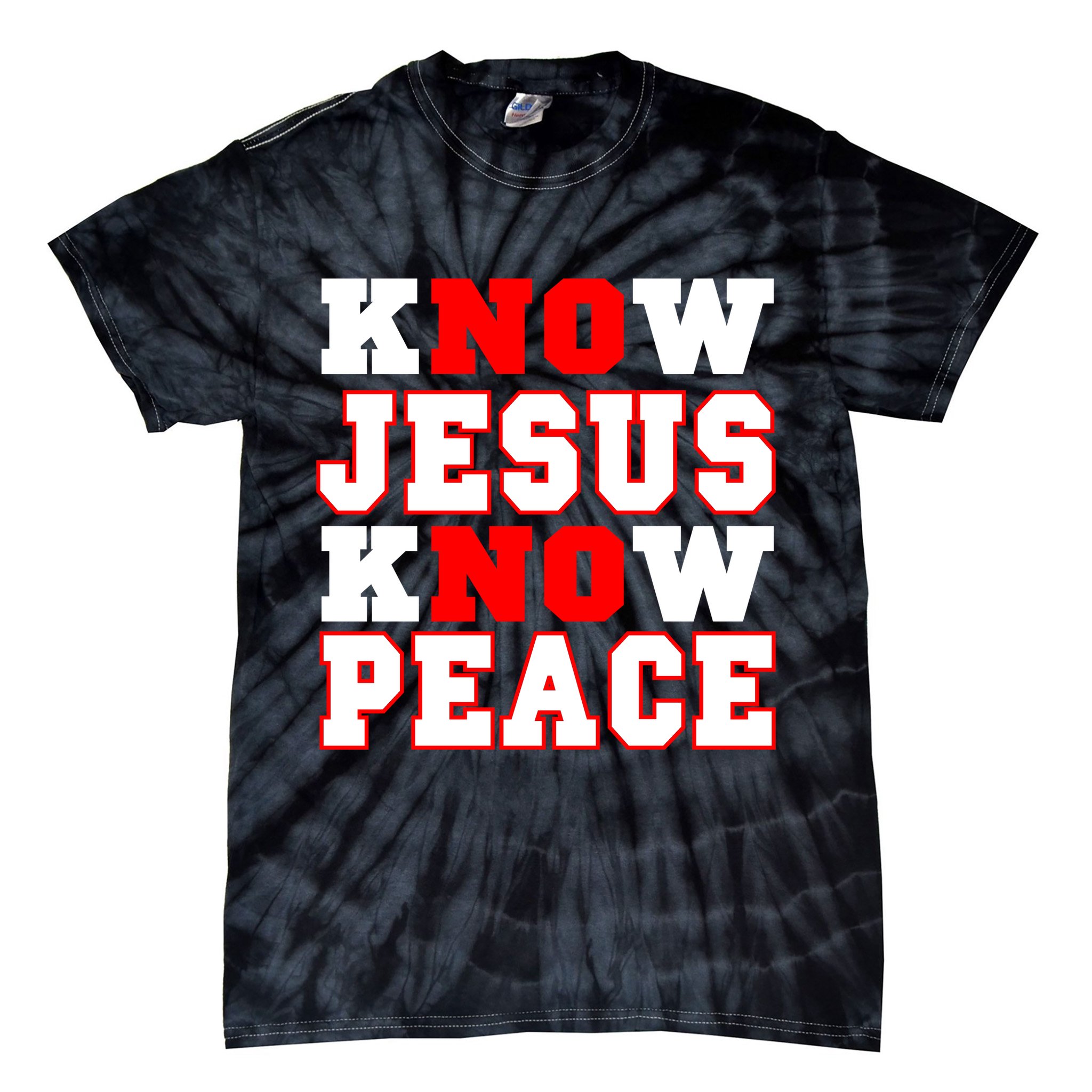 Know Jesus Know Peace Tie-Dye T-Shirt