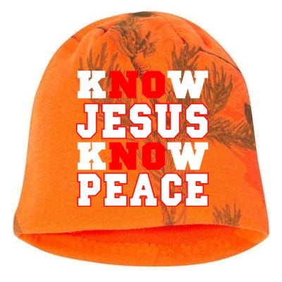 Know Jesus Know Peace Kati - Camo Knit Beanie