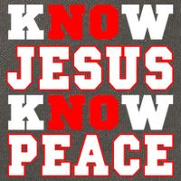 Know Jesus Know Peace Cotton Canvas Backpack
