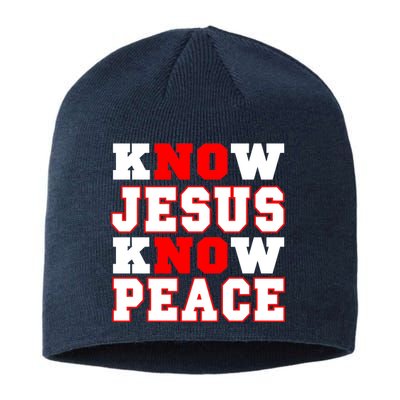 Know Jesus Know Peace Sustainable Beanie