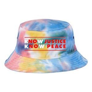 Know Justice Know Peace BLM Protest Tie Dye Newport Bucket Hat