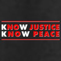 Know Justice Know Peace BLM Protest 7 Panel Mesh Trucker Snapback Hat