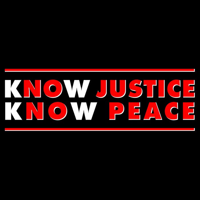 Know Justice Know Peace BLM Protest T-Shirt