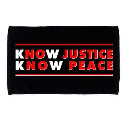 Know Justice Know Peace BLM Protest Microfiber Hand Towel