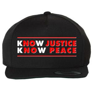 Know Justice Know Peace BLM Protest Wool Snapback Cap