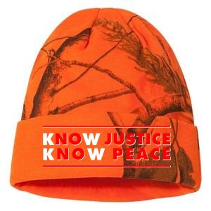 Know Justice Know Peace BLM Protest Kati Licensed 12" Camo Beanie