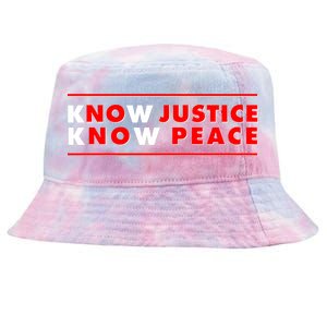 Know Justice Know Peace BLM Protest Tie-Dyed Bucket Hat