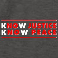 Know Justice Know Peace BLM Protest Vector Backpack