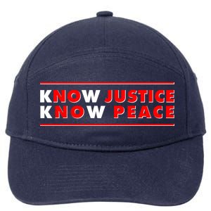 Know Justice Know Peace BLM Protest 7-Panel Snapback Hat