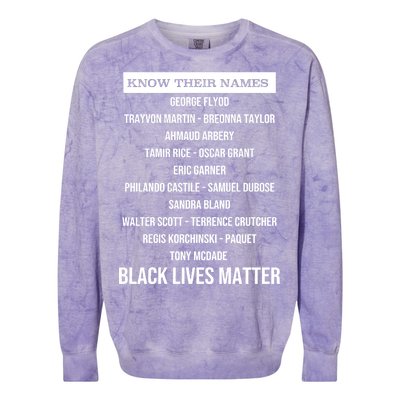 Know Their Names BLM Colorblast Crewneck Sweatshirt