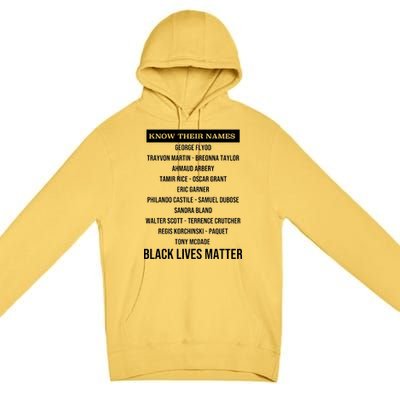 Know Their Names BLM Premium Pullover Hoodie