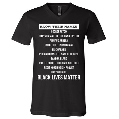 Know Their Names BLM V-Neck T-Shirt