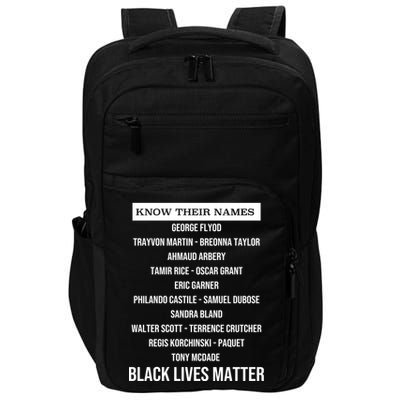 Know Their Names BLM Impact Tech Backpack