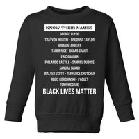 Know Their Names BLM Toddler Sweatshirt