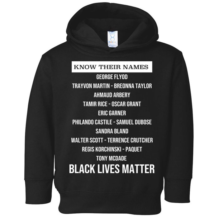 Know Their Names BLM Toddler Hoodie