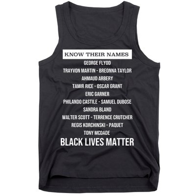 Know Their Names BLM Tank Top