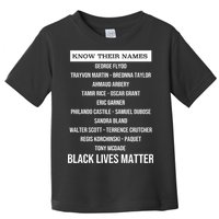 Know Their Names BLM Toddler T-Shirt