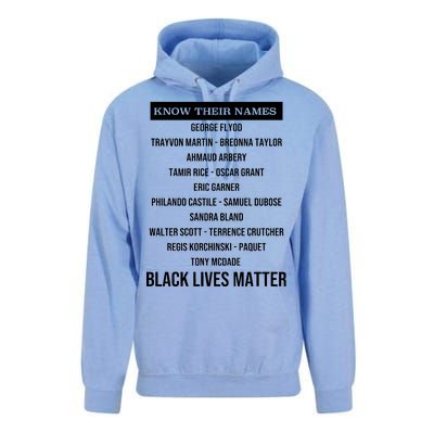 Know Their Names BLM Unisex Surf Hoodie