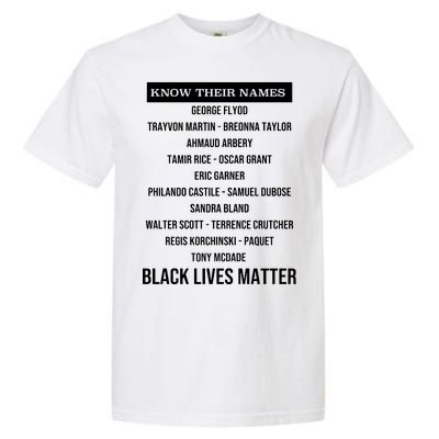 Know Their Names BLM Garment-Dyed Heavyweight T-Shirt