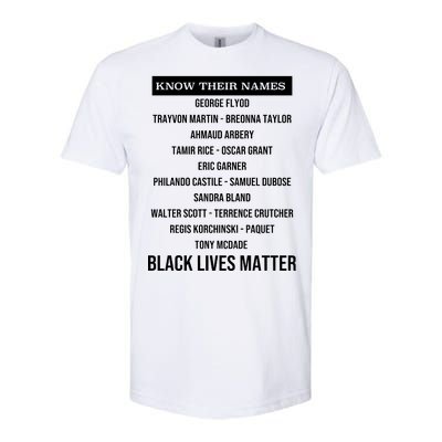 Know Their Names BLM Softstyle CVC T-Shirt