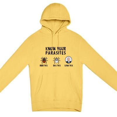 Know Your Parasites Anti Joe Biden Premium Pullover Hoodie