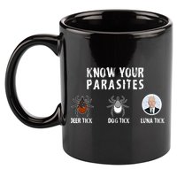 Know Your Parasites Anti Joe Biden 11oz C Handle Ceramic Mug
