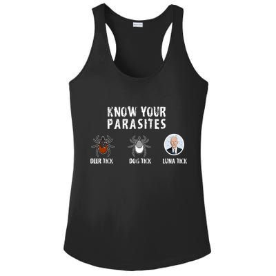 Know Your Parasites Anti Joe Biden Ladies PosiCharge Competitor Racerback Tank
