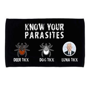 Know Your Parasites Anti Joe Biden Microfiber Hand Towel