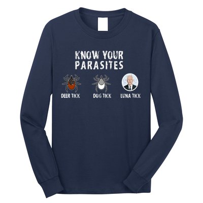 Know Your Parasites Anti Joe Biden Long Sleeve Shirt