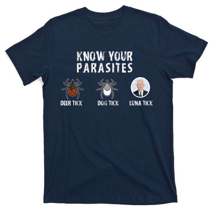 Know Your Parasites Anti Joe Biden T-Shirt