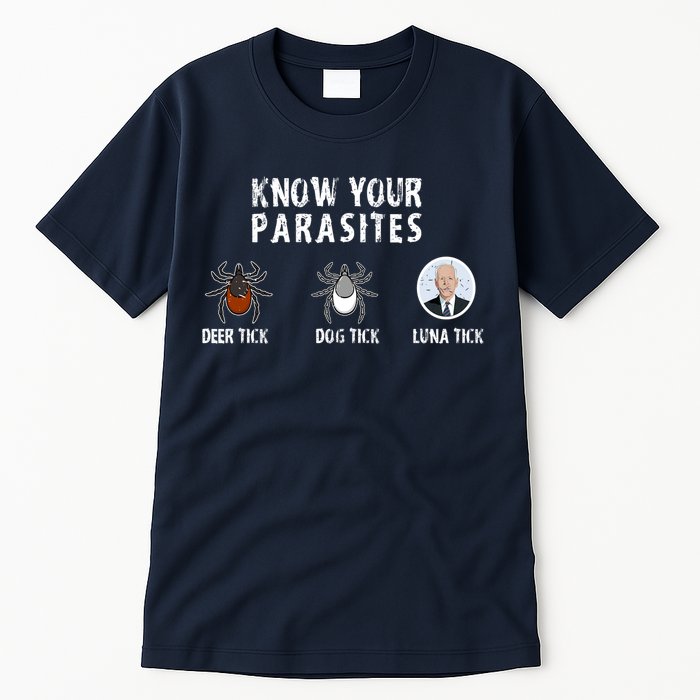 Know Your Parasites Anti Joe Biden Tall T-Shirt