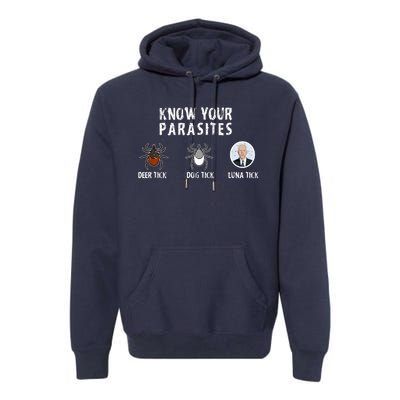 Know Your Parasites Anti Joe Biden Premium Hoodie