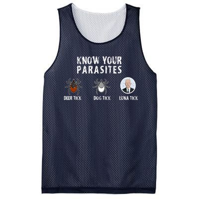 Know Your Parasites Anti Joe Biden Mesh Reversible Basketball Jersey Tank