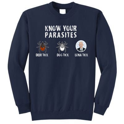 Know Your Parasites Anti Joe Biden Tall Sweatshirt