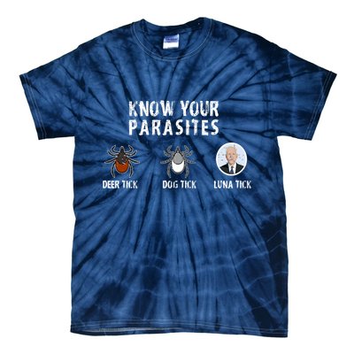 Know Your Parasites Anti Joe Biden Tie-Dye T-Shirt