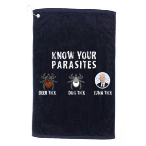 Know Your Parasites Anti Joe Biden Platinum Collection Golf Towel