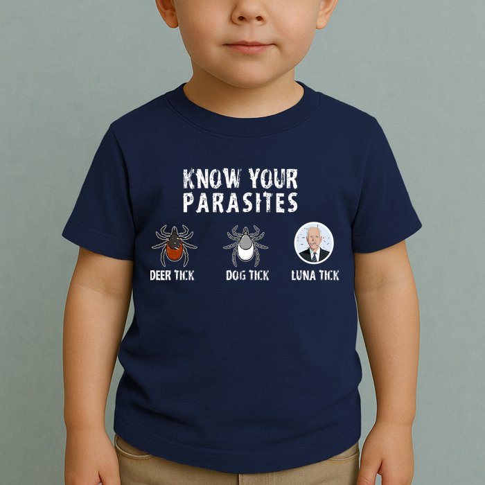 Know Your Parasites Anti Joe Biden Toddler T-Shirt