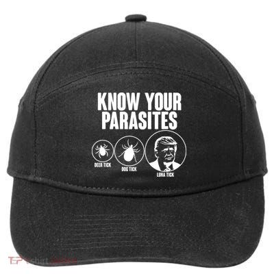 Know Your Parasites Deer Trick Dog Trick Luna Trick 7-Panel Snapback Hat