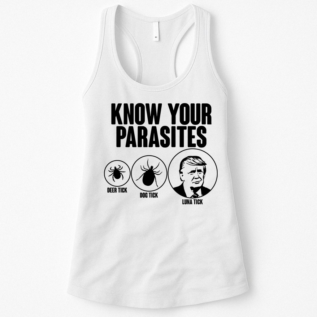 Know Your Parasites Deer Trick Dog Trick Luna Trick Womens Tank Top