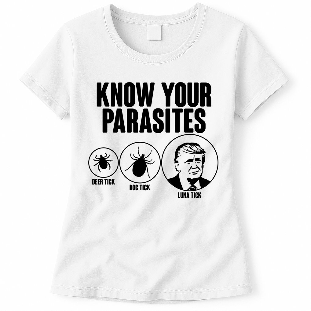 Know Your Parasites Deer Trick Dog Trick Luna Trick Womens T-Shirt
