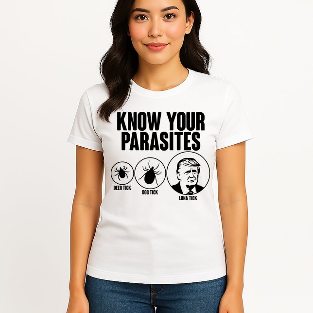 Know Your Parasites Deer Trick Dog Trick Luna Trick Womens T-Shirt