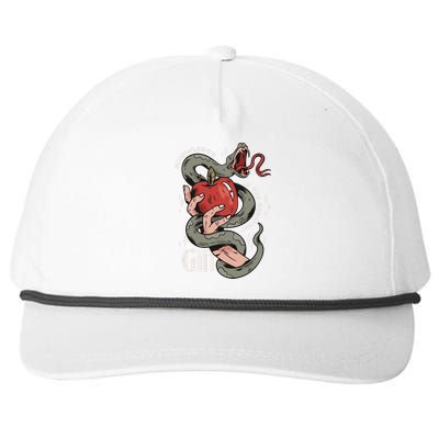 Knowledge Is The Greatest Gift Snapback Five-Panel Rope Hat