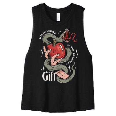 Knowledge Is The Greatest Gift Women's Racerback Cropped Tank