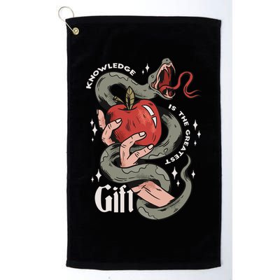 Knowledge Is The Greatest Gift Golf Towel